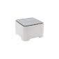 Allibert 220045 E-Square Box Storage Box Cables Polypropylene White / Grey 19.5 x 19.39 x 12.6 cm (Housewares)