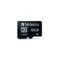 Verbatim Micro Secure Digital High Capacity (SDHC) 8GB Memory Card (Class 4 T-Blister)