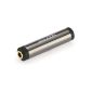 deleyCON PREMIUM HQ stereo audio jack coupling / adapter - 3,5mm jack to 3,5mm jack - METAL - plated (Electronics)
