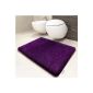 Lilac Bath mats | Oeko-Tex 100 certified and washable | very soft fur | several sizes to choose from - 50x60cm