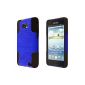 ECENCE Samsung Galaxy S2 i9100 S2 i9105 Plus Outdoor TPU Silicone Case Cover Mobile Phone Case Cover Shell black and blue 13,030,102 (Wireless Phone Accessory)