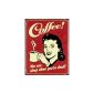 Tin Sign 32 x 41 cm - Coffee - Sleep When Dead (household goods)