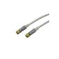 Schwaiger satellite coaxial cable (110 dB without loss, gold plated F connector, metal connectors) 1.5 m (accessories)
