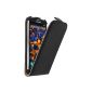 Mumbi Flap Leather Case for Samsung Galaxy S4 Black (Accessory)