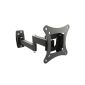 Ricoo ® S1211 Screen support arm swivel wall bracket LCD TV Tilt Swivel Wall Mount for LED TV PC screen and TV 33-84cm (13-32 '') VESA / max distance of holes.  100x100 Universal compatible with all TV brands (Electronics)