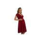 Happy Mama Ladies viscose Maternity Dress Maternity Dress Short Sleeve 108p (Textiles)