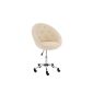 Select CLP Design Office chair LONDON, exceptional design & high comfort, 5 cm thick padding, from up to 12 colors cream