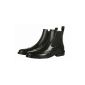 Rubber ankle boot in elegant leather design for rainy days!