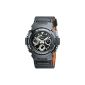 Casio - AW-591MS-1A - G-Shock Watch - Men - Quartz Analog - Digital - Black Dial - Black Nylon Strap (Watch)