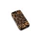 IPHONE 5 LEOPARD LEATHER Case Cover, COVERT Retailverpackung (Wireless Phone Accessory)