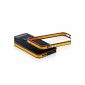 XAiOX® iPhone 5 5S TPU 5in1 Security Set 1xBumper 2xSchutzfolie - orange black (Electronics)