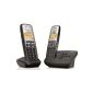 Gigaset Cordless Phones AL130A DUO Answering Screen Black (Electronics)