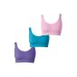 UnsichtBra Set of 3 feel-BH: pink, blue and purple.  Gr.  S - XXXL.  For each figure, seamless, breathable (wellbra_roblali) (Textiles)