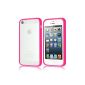 HULL SILICONE GEL BUMPER IPHONE 5 / 5S + + PEN FILM OFFERED!  - Fuchsia (Electronics)