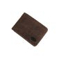 BOCCX small leather men wallet purse Mini wallet Herrenbbörse 40020 10x7x1 cm (Textiles)