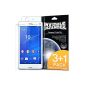 Xperia Z3 Compact screen protection - Invisible Defender [3 + 1 Flim / Clarity HD] [Lifetime] High Definition (HD) clarity Screen Protector Film Screen Protector Film for Sony Xperia Z3 Compact (Electronics)