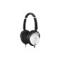 JVC - HA-S600E \ HAS600E - Stereo Headphones farm has great sound quality - White - 3,5 mm - Foldable - bass-boost - Clear sound exceptional - foam cushions - excellent insulation - 40 mm neodymium (Electronics)