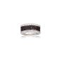 SF Jewelry - Silver ring 925 / 1000th and zirconium oxide - Black - (size: 60) (Jewelry)