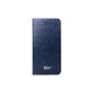 6 more Pdncase iPhone Cover Case Premium Leather Wallet Case Style Carrying Case for iPhone 6 more Color Blue (Wireless Phone Accessory)