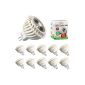 10x MR16 7W COB LED Spot Offgridtec® Ultra Series Warm White 545lm 12V / DC GU5.3 -. Light lamp 60W halogen f