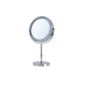 Danielle Creations vanity mirror with 5x magnification, chrome-plated, with LED lighting (Personal Care)