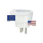 Travel Plug Adapter for USA North America to Germany prong plugs conversion plugs US-D (Misc.)
