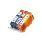 Pack 3 Canon CLI-526 cartridges compatible.  1 cyan, 1 magenta, 1 yellow, compatible with Canon Pixma iP4850, Pixma iP4950, Pixma iX6550, PIXMA MG5150, PIXMA MG5250, PIXMA MG5350, PIXMA MG6150, PIXMA MG8150, PIXMA MX715, Pixma MX885, Pixma MX895.Cartouches Compatible.  INK JET printers.  CLI-526C, CLI-526M, CLI-526Y Ink © Choice (Office Supplies)