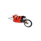 VIDAXL Bike Trailer mono beaten with folding bag (Sport)
