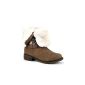 Cendriyon, Bottine POLINA Fur Imitation Leather Shoes Brown (Clothing)