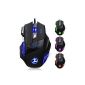 New Patuoxun® 5500 DPI gaming mouse / mouse gamer Optical LED Wired USB 5500 DPI 7 Button Gaming Mouse Wired Mouse / varied LED light and can turn off according to your request / hand caught in friendly / high precision mouse right choice for professional player games Video (Electronics)