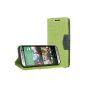IDACA Leather Case for 2014 New HTC One M8 Green (Electronics)