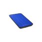 Sharkoon QuickStore Portable USB 2.0 enclosure for 2.5 inch (6.4cm) SATA HDD incl. Backup function blue (accessory)