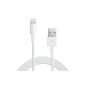 Mobi Lock ® 8-pin Lightning USB cable for Apple iPhone 5 / 5S / 5C, iPad 4, iPad Air, iPad Mini, iPod Touch 5 Gen, iPod Nano Gen 7 White - by Mobi Lock® (Electronics)
