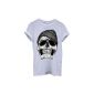 Skull with Beaine Retro Vintage Funny Hipster Swag White Men Women Men Women Unisex T-Shirt Top (Clothing)