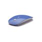 Moonar Ultra-Thin Mouse 2.4GHz Wireless Optical Mouse With Candy Color Receiver Super Slim (Blue) (Electronics)