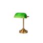 Lucide 17504/01/03 Banker Lamp E14 Glass Green (Kitchen)