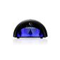 USpicy® Nail Dryer 12W LED Lamp LED Gel Lacquer with LED and timer 30s / 60s / 90s / 30m - Black (Miscellaneous)