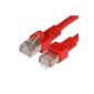 BIGtec 3m CAT.5e Ethernet LAN Patch Cable Gigabit network cable patch cable red (RJ45, Cat 5e, shielded FTP Foiled Twisted Pair, 1000 Mbit / s) 2 x RJ45 connectors ideal for switch, DSL connections, patch panels, patch panels, routers, modems, Access Point and other devices with RJ45 connection, cable CAT CAT CAT 5e cable CAT5 shielded patch cable F / UTP (Electronics)
