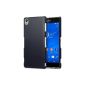 Terrapin Rubberized Case Cover for Sony Xperia Z3 - Solid Black (Electronics)