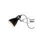 Lucide 18611/71/30 Spot Klippy clip Inclusive 9 W E 14 230 V Height: 28 cm Diameter: 10.5 cm Black (Kitchen)