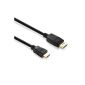 Sentivus DisplayPort to HDMI Cable (DisplayPort connector converted to HDMI Male) - black - 1,00m - ideal for Apple devices, laptops, projectors and HDTVs - plated contacts (Electronics)