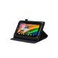 Navitech Rotary Case Cover with full support, ideal for Gigaset QV830 touch 8 inch tablet (Black) (Electronics)