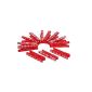 VBS clothespins red and white, 12 pieces