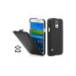 Cover StilGut UltraSlim leather for the Samsung Galaxy S5 in black nappa (Wireless Phone Accessory)
