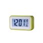 LCD touch LED Digital Alarm Clock Clock morning wake Lumiere Backlight Digital calendar 4 color (green)