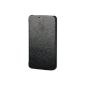Muvit Housse LG G2 Black - Black Folio Case dedicated for LG G2 + suede interior protection + integrated shell (Accessory)