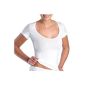 Undershirt against underarm sweat - Ladies Shirt with lace-XS-white (Personal Care)