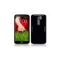 Soft Silicone Case Cover LG G2 incl.  Black screen protector TPU (Electronics)