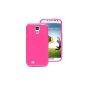 BestCool Rose Pink Red Shiny TPU Silicone Case Protector for Samsung Galaxy S4 S IV i9500 i9505 Hard Case Cover Bag Case Protection (Electronics)