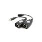Eclipse RJ45 USB USB 2.0 Power Boosted Extension Adapters - Pair (150ft / 45m max)